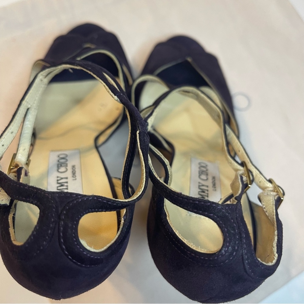 Jimmy Choo Purple Suede Fairview Heel‎ - Picture 12 of 16